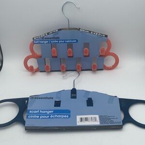 Essentials scarf & belt hanger’s velvet fabric closet organization small spaces